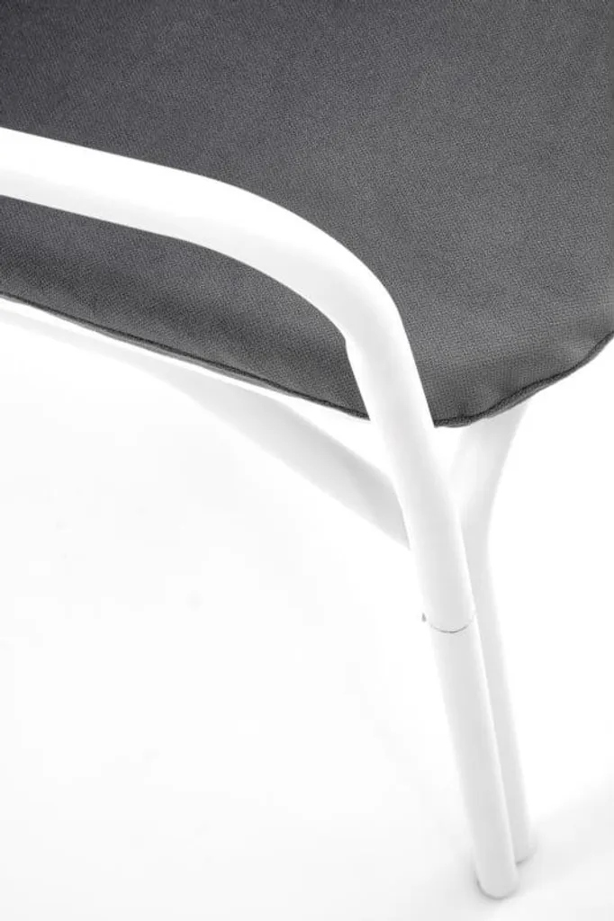 Fauteuil de jardin Melby blanc : structure robuste et finition moderne