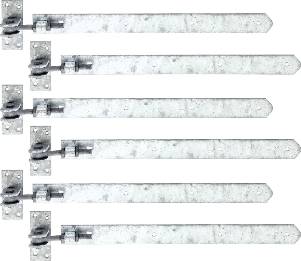 Penture de magasin réglable 460 mm pour porte de jardin - Pack de 6 pièces