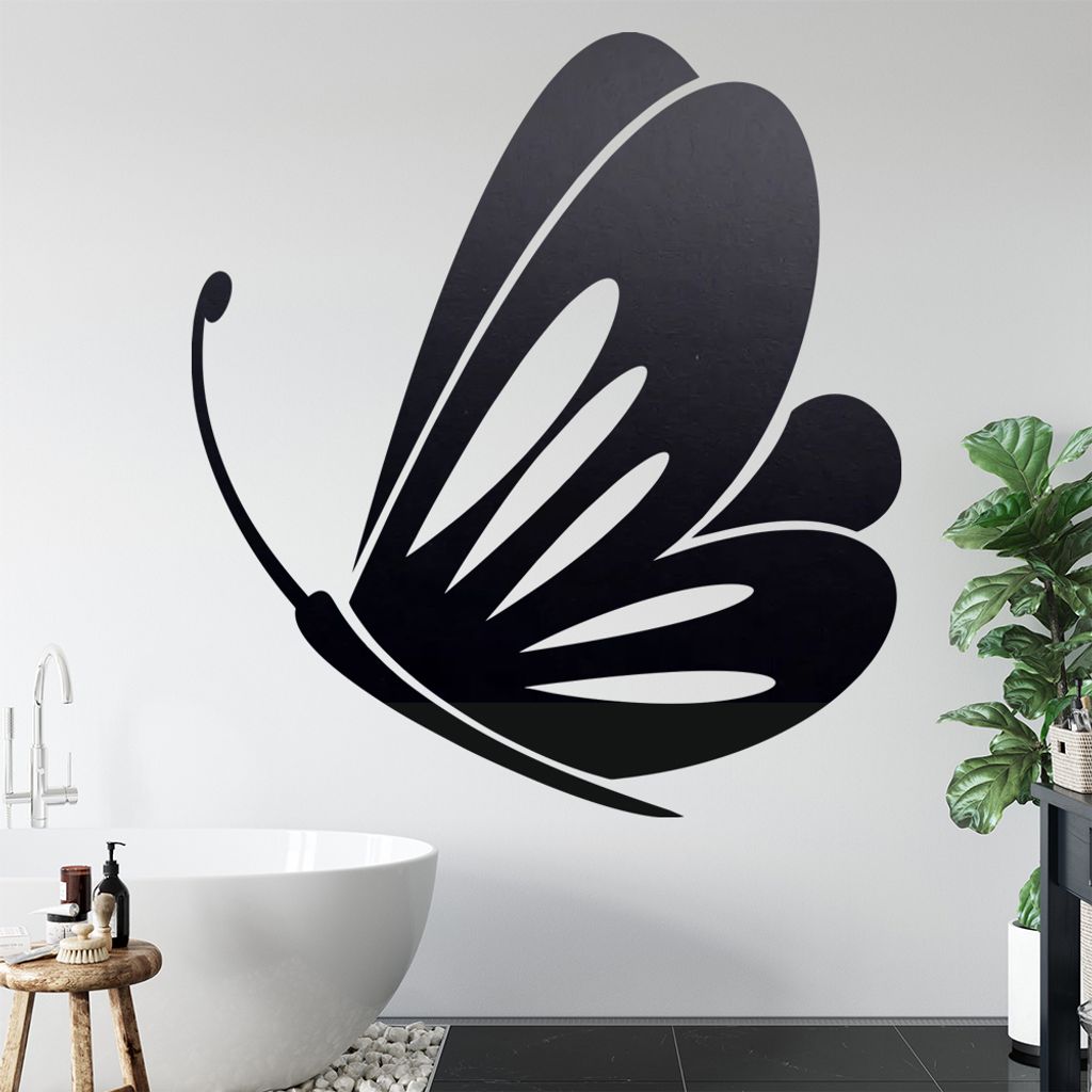 Schmetterling Nr. 1 Wandtattoo in 6 Größen - Wandaufkleber Wall Sticker - Dekoration, Küche, Wohnzimmer, Schlafzimmer, Badezimmer