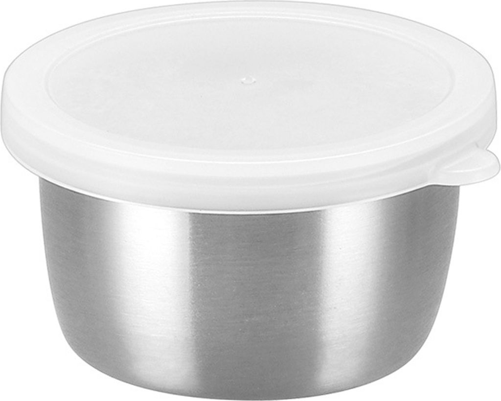 1/6 Stück Salatdressingbehälter, 40 ml, Soßenbecher aus Edelstahl, wiederverwendbar, auslaufsicher, Dip-Behälter für Gewürze, Soßen und Dip ...
