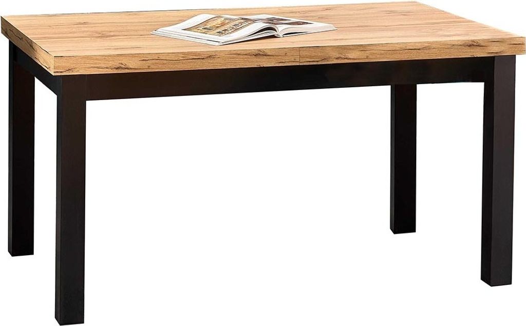 Halmar Klapp-Esstisch Tiago - Craft Oak / Schwarz