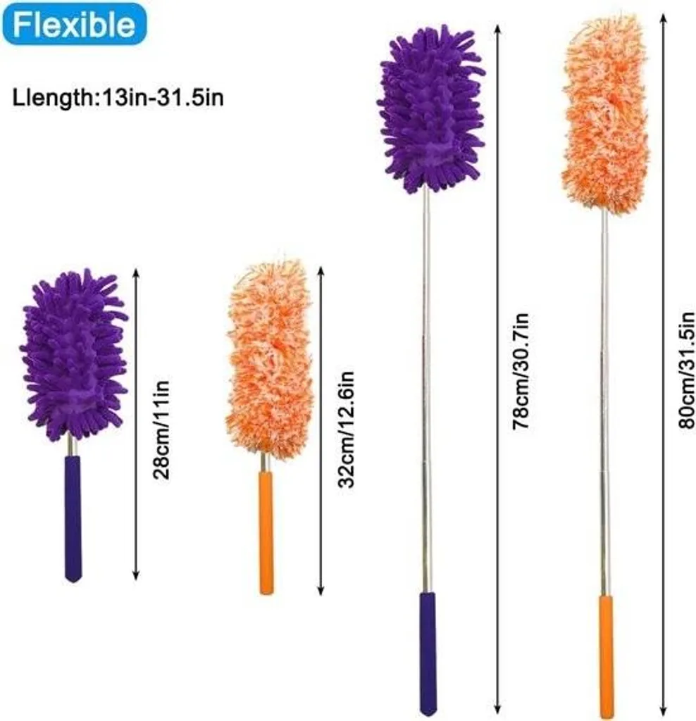 Chiffon Microfibre Lavable à Tête Flexible pour Maison et Bureau x5