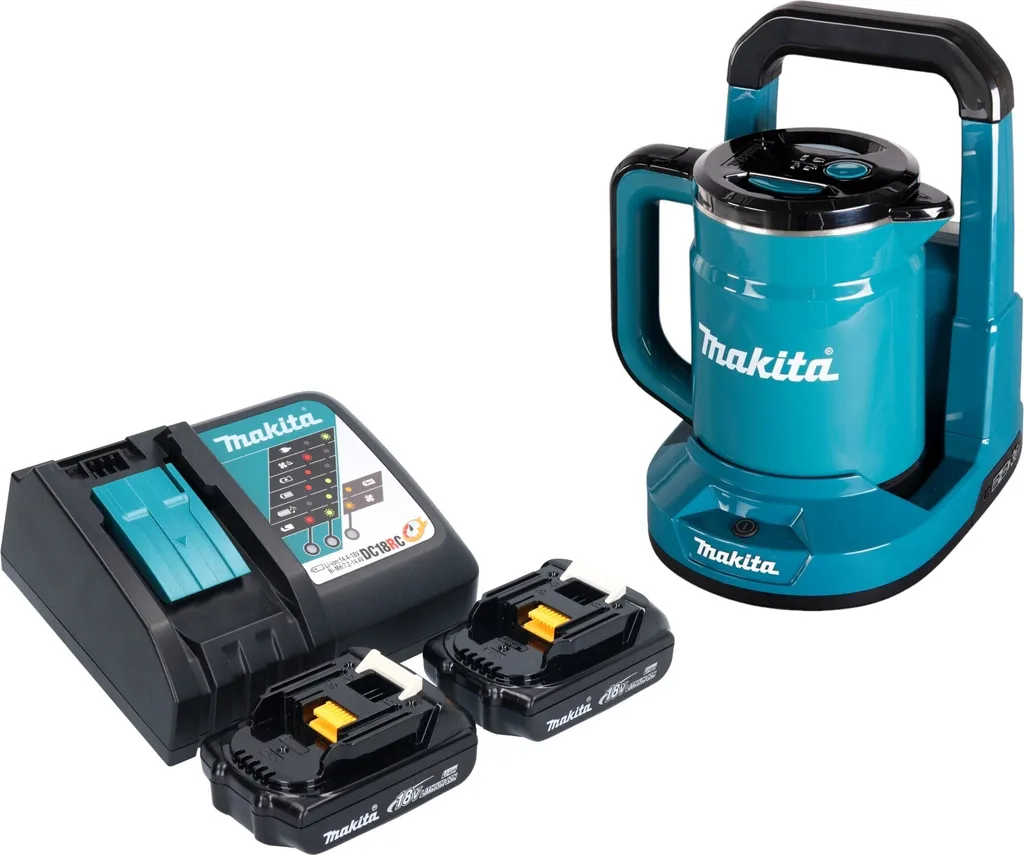 Bouilloire électrique portative Makita DKT360 36V pack complet 0,8L