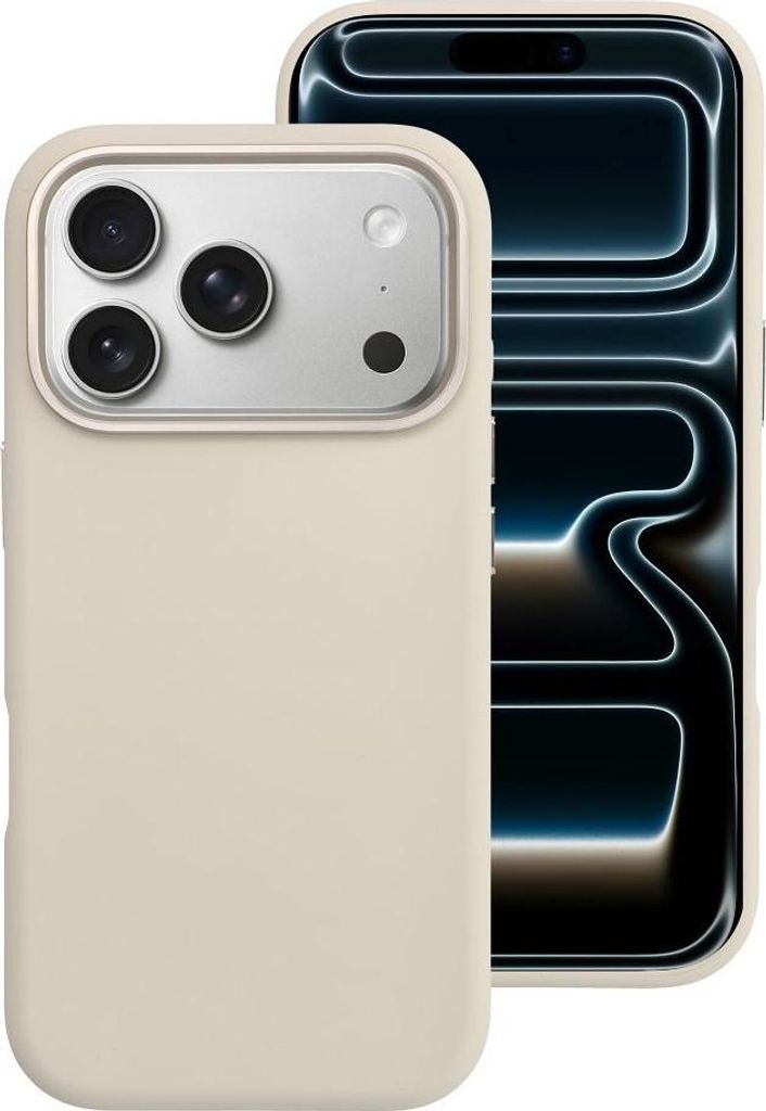 Case passend für iPhone 16e (SE4 2025) / 17e Forcell F-Protect Frame Premium kompatibel mit Magsafe antique white 0INT