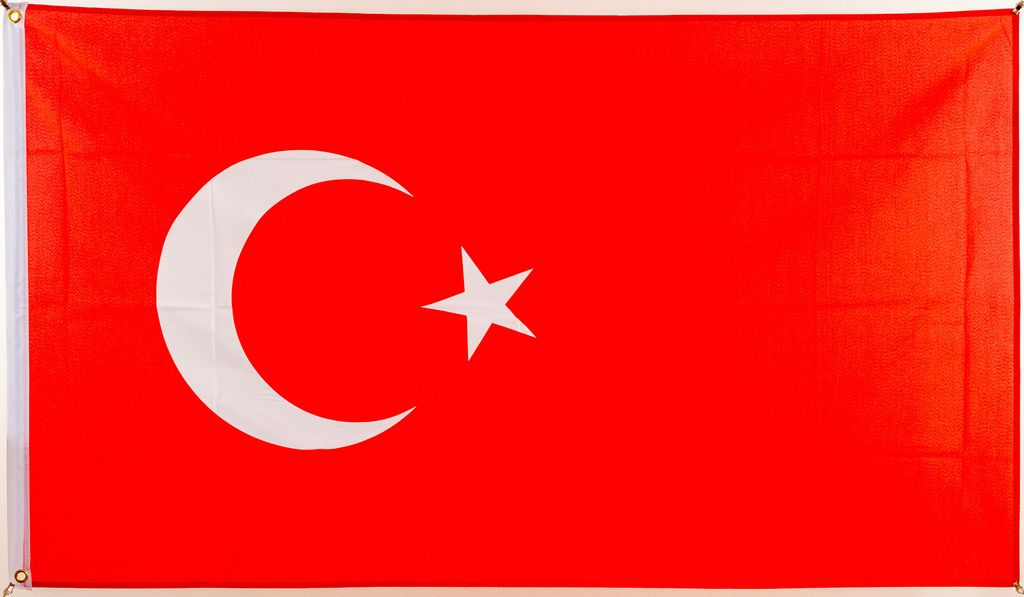 Flagge 90 x 150 : Türkei Produktbild 