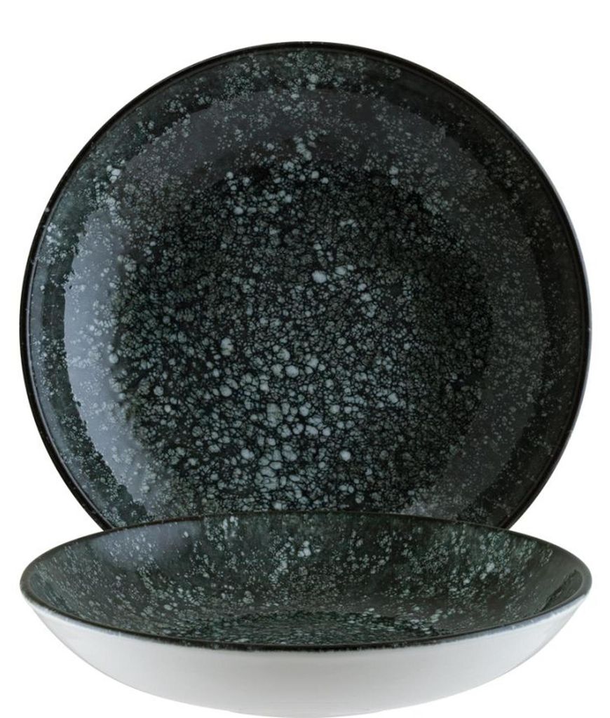 Cosmos Black Bloom Teller tief 25cm - 6 Stück Produktbild 