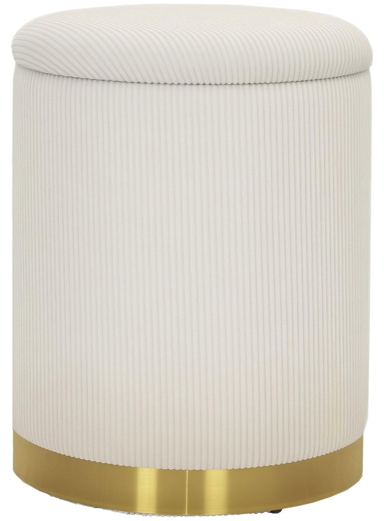 HOMCOM  Pouf con vano portaoggetti, pouf pieghevole con Immagine del prodotto 
