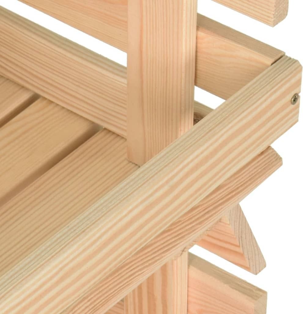 VidaXL Carrello Da Cucina OTTA In Legno Massello Di Pino 71x45x80 Cm – Porta Verdura Con Cassetto E Porta Asciugamani