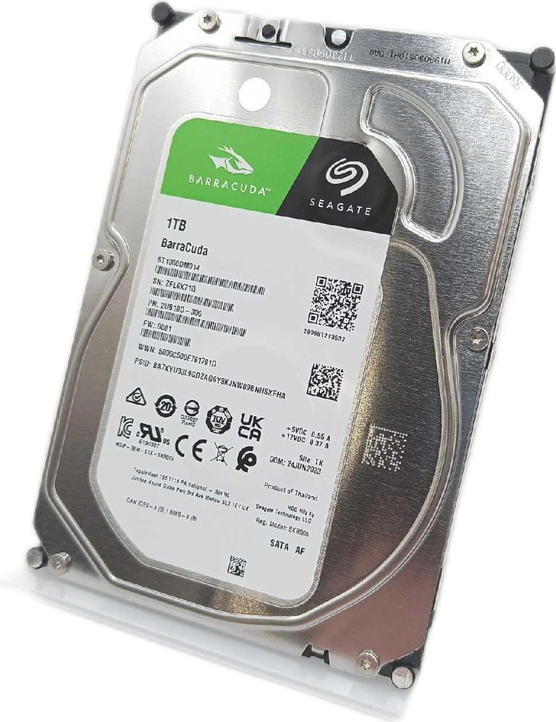 Seagate Barracuda 1TB interne Festplatte HDD 3.5 Zoll 7200 UMin 64 MB Cache SATA Speicher Medium schnelle Geschwindigkeit