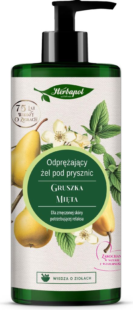HERBAPOL Entspannendes Duschgel - Birne & Minze 740 ml