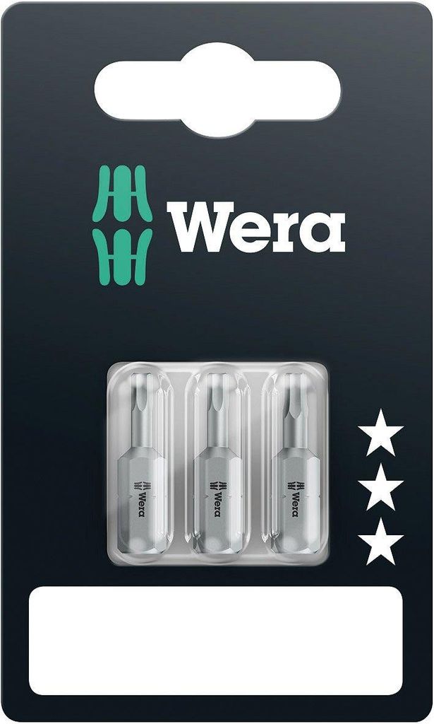 Wera Bitset 3tlg. Innen-6-kant 2-2,5-3 / 25mm 1 / 4 Produktbild 