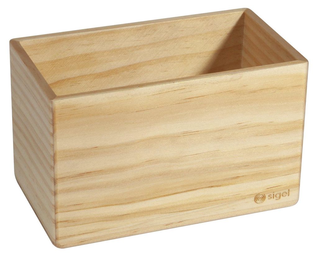 SIGEL BA401 Aufbewahrungsbox - beige - 13 x 8 cm - Massivholz Pinie - integrierte Magnete - für magnetische White- und Glasboards