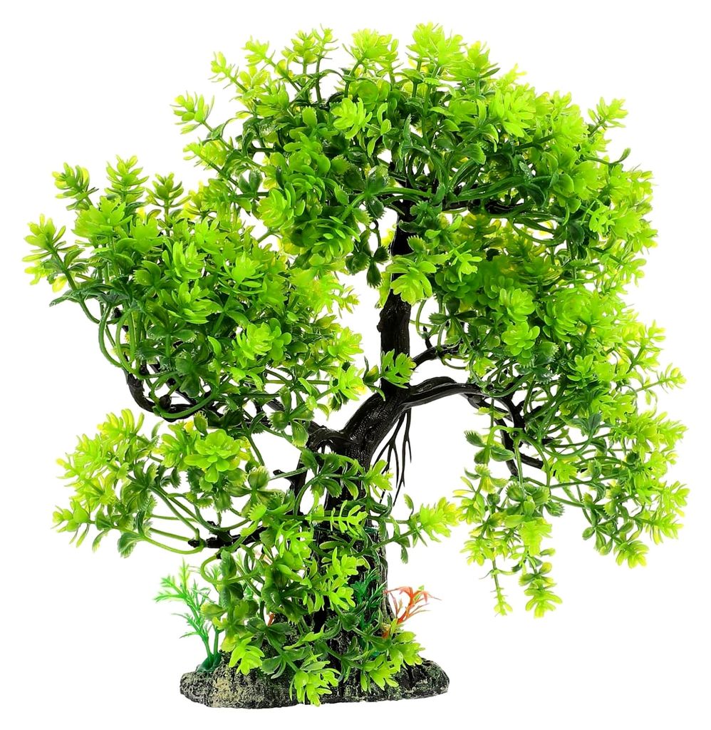 Künstlicher Baum für die Aquarien-Dekoration – Grünes Landschaftsornament für Süß- und Salzwasser