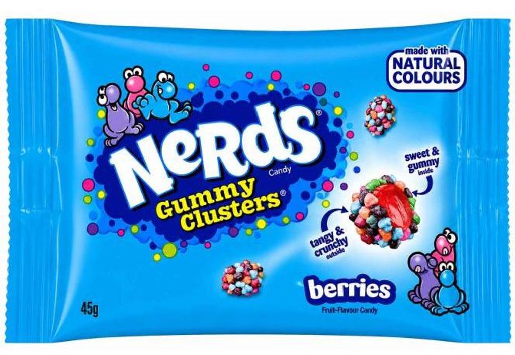 Nerds Gummy Clusters Berries 45g Produktbild 