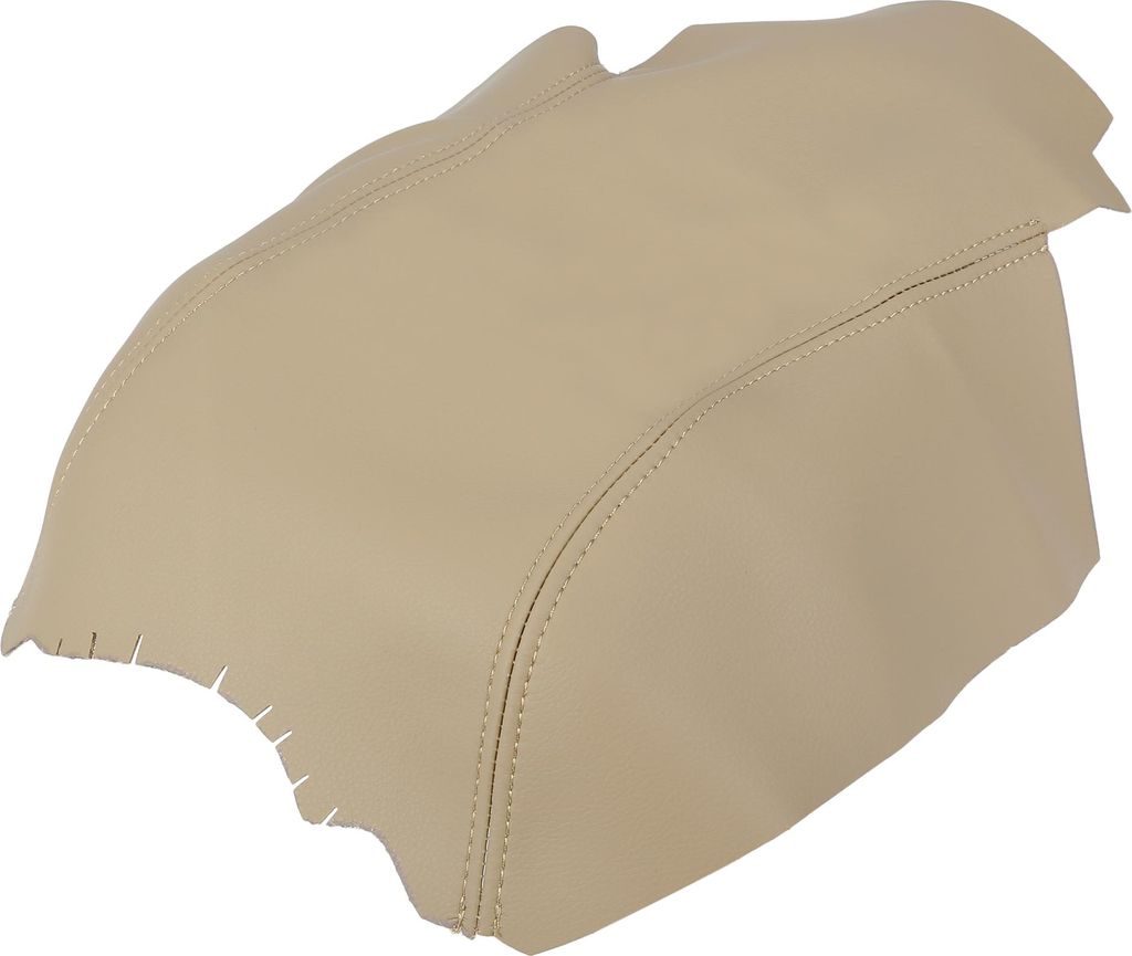 Auto Mittelkonsolendeckel Armlehnenbezug Mikrofaser Leder Beige