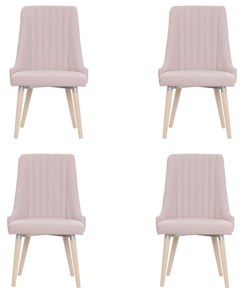 4x Stühle Stuhl Polster Modernes Set Design Lehn Garnitur Sessel Komplett Neu