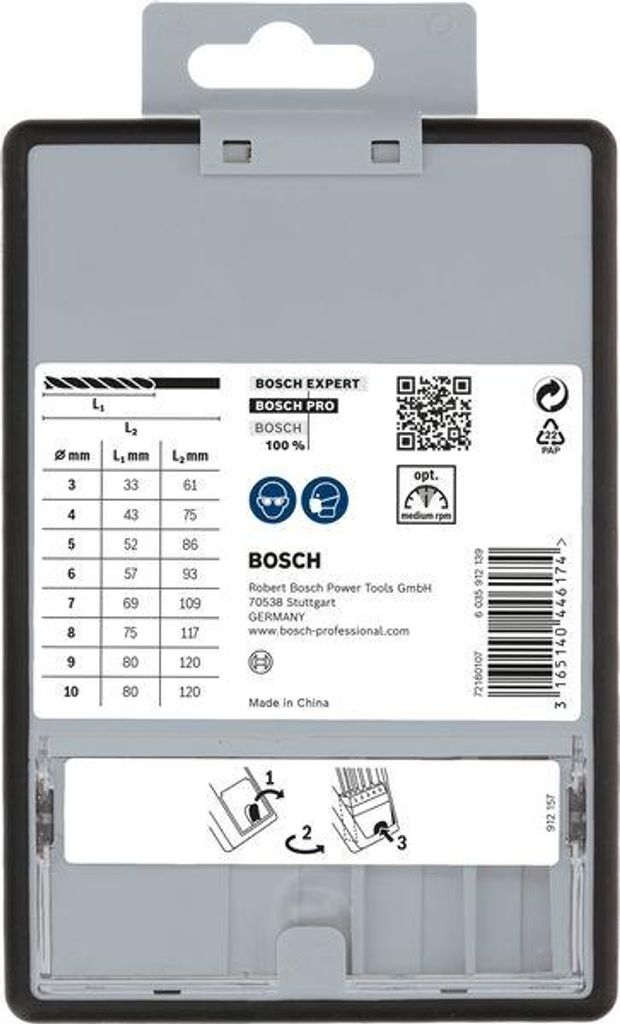 PRO Wood Holzspiralbohrer Set. 8-tlg. Produktbild 