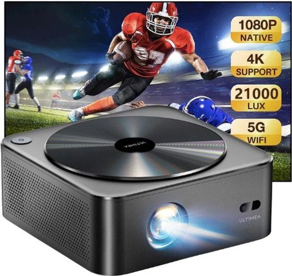 Projecteur Streaming 21000 Lumens Full HD 1080p WiFi Haute Luminosité