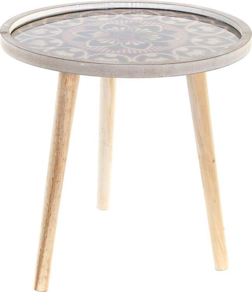 Beistelltisch DKD Home Decor natürlich Schwarz 40 x 40 x 41 cm Holz MDF