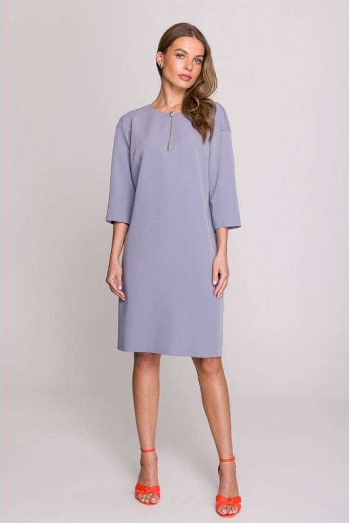 Stylove Minikleid für Frauen Lumtore S394 Aschgrau XL