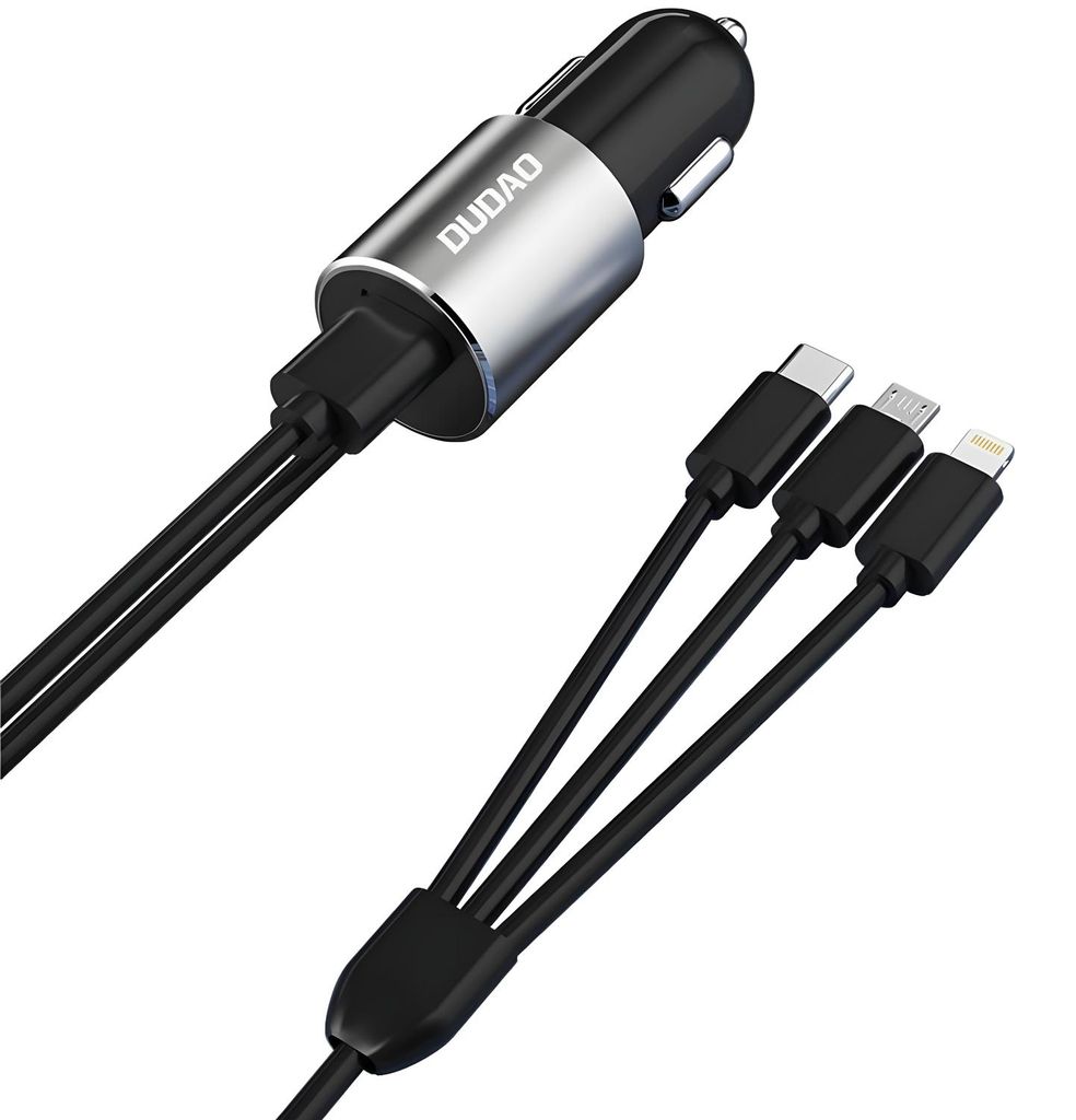 DUDAO R5ProN 3.4A Car Charger Built-in cables, Auto, Produktbild 