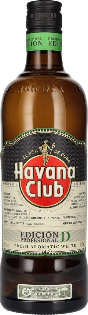 Havana Club EDICIÓN PROFESIONAL D 40% Vol. 0,7l Image du produit 