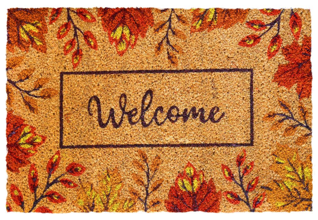 Relaxdays deurmat van kokosvezel, model "Welcome", 60x40 Productafbeelding 