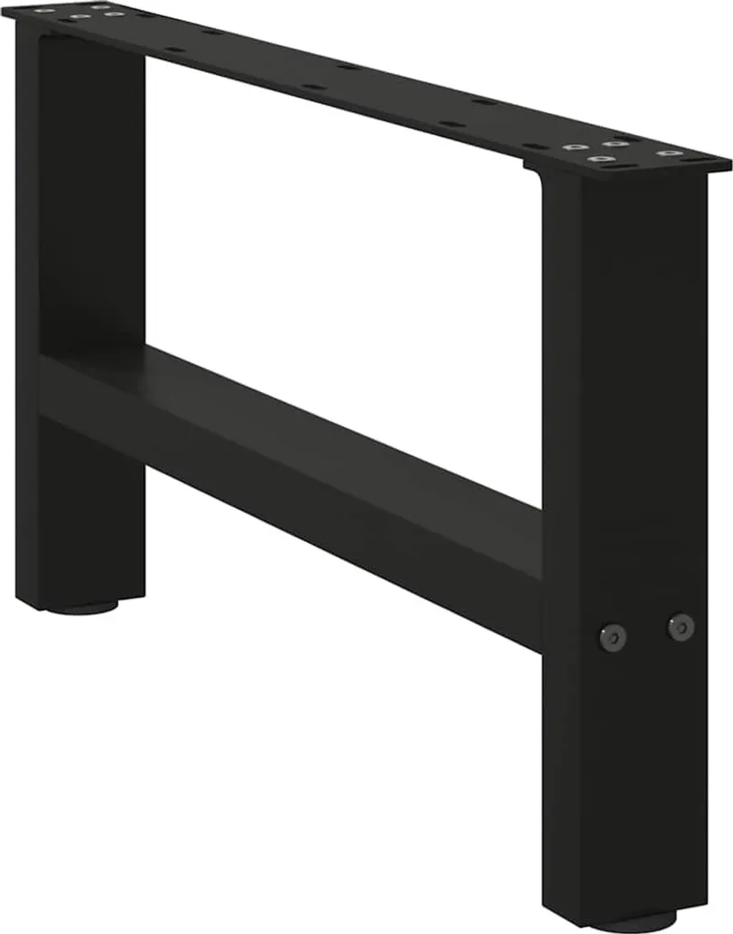 Set 2 Gambe SYFAX Acciaio Nero 60x31 cm | Stile Industriale Loft