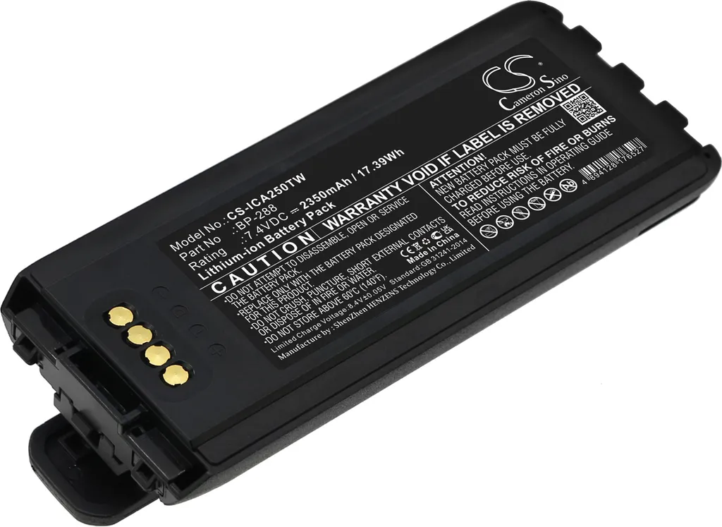 Réparer l'Autonomie de votre Icom IC-A25 avec cette Batterie BP-288