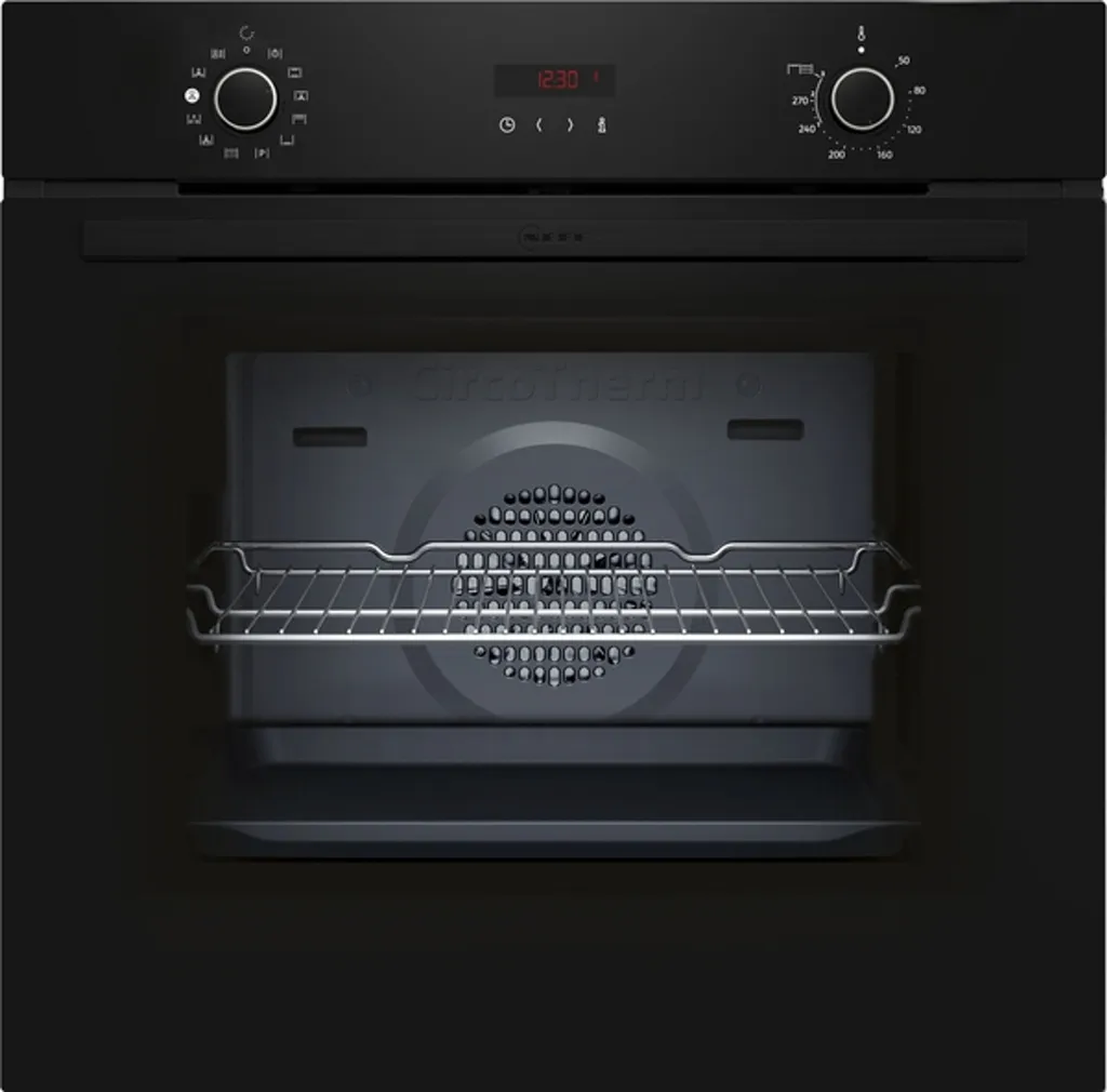 Neff N 30, Einbau-Backofen mit Dampfunterstützung, 60 x 60 cm, Schwarz, B2CVG6AK3