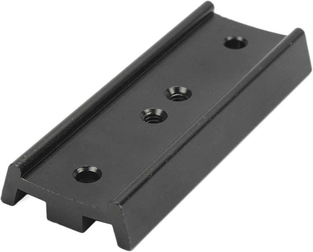 Schwalbenschwanz-Platte Teleskop-Adapter-Montageplatte 108 mm – Schwarz – Geeignet für EQ-Montierungen – Teleskop-Zubehör