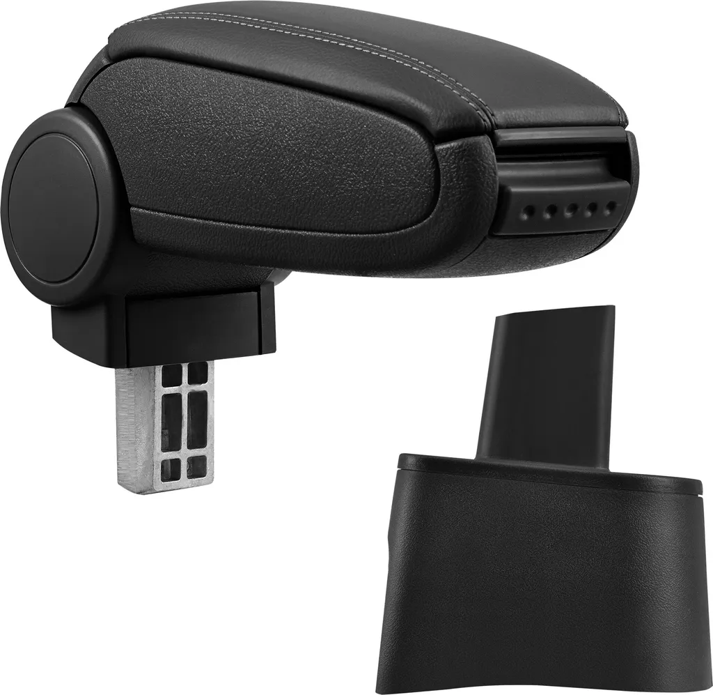 Bracciolo Seat Ibiza 6L (2002-2008) Pelle Nero con Vano Portaoggetti