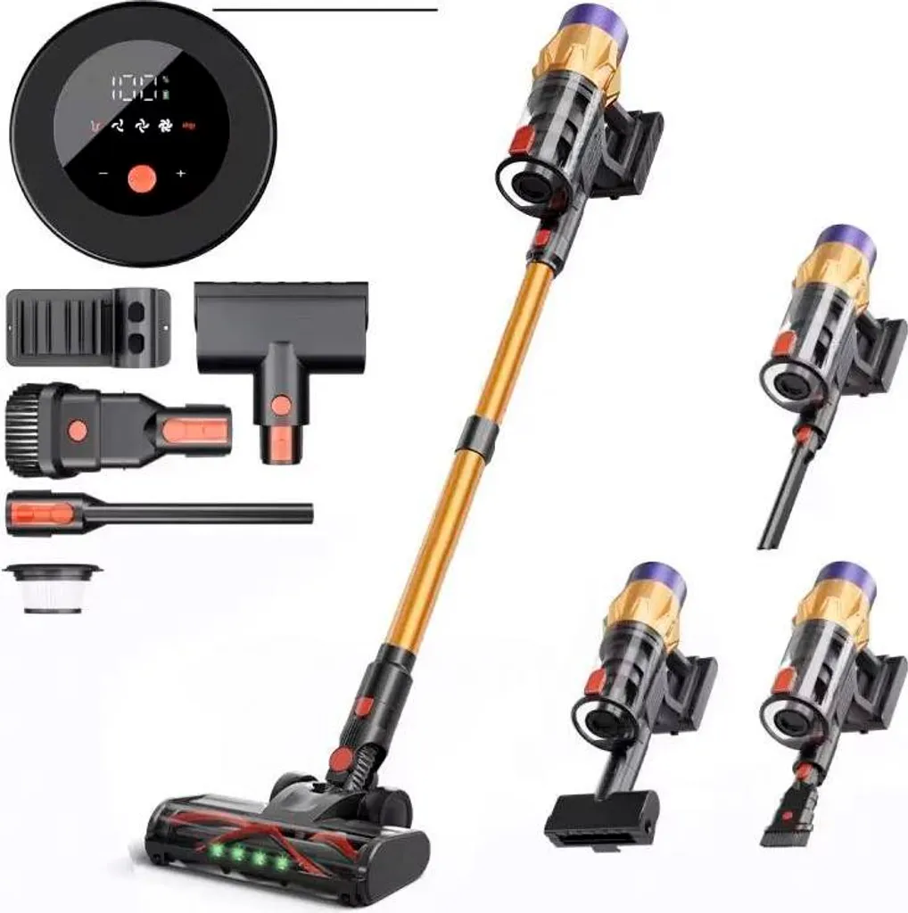 Aspirateur Balai Gold Plus - Filtration HEPA et Design sans Fil Moderne