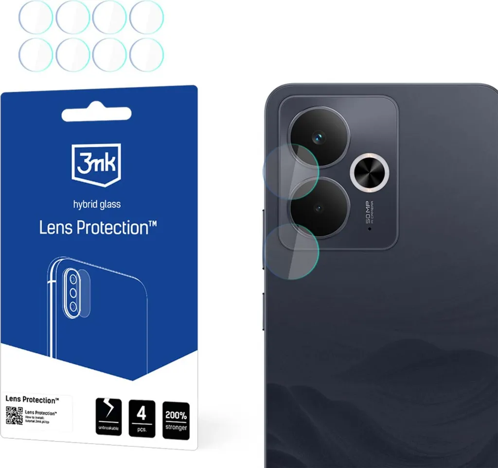 Realme 14 5G / 14T 5G Proteggi Fotocamera 3Mk | Design e Sicurezza Invisibile