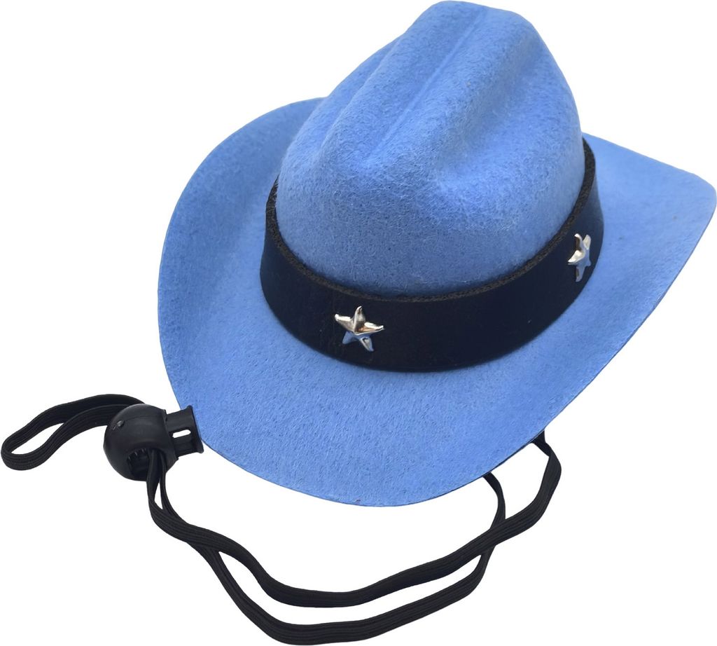 Cowboyhut für Haustiere, verstellbar, Mini-Katzen-Cowboy-Kostümzubehör mit Kinnriemen für Halloween-Weihnachtsfeiern