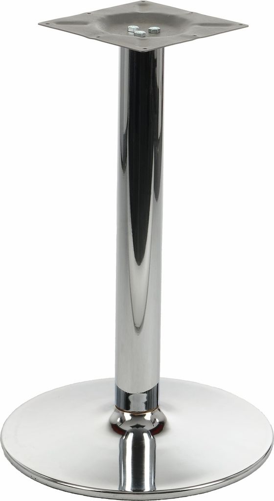 Pied de table chromé pour bureau, hôtel, restaurant Image du produit 