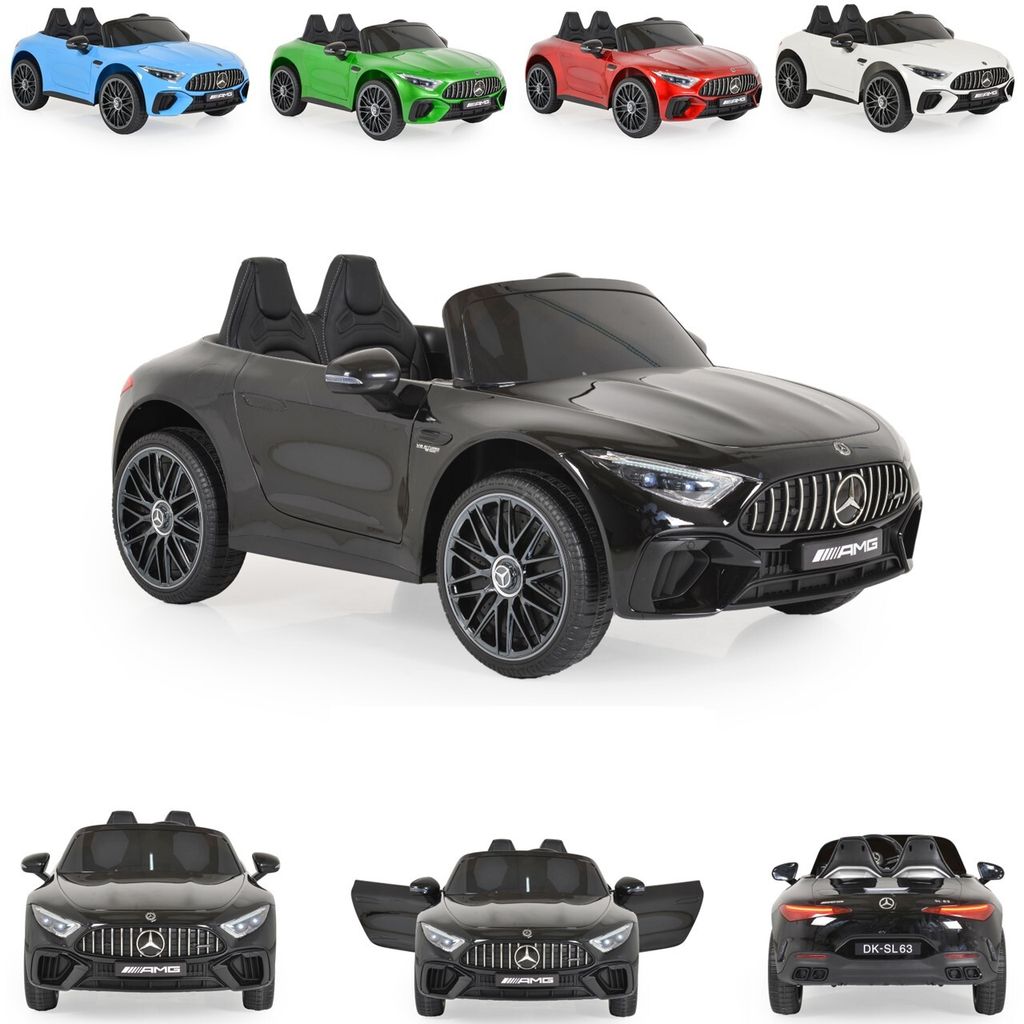 Moni Kinder Elektroauto Mercedes-Benz DK-SL63 Zweisitzer Fernbedienung Bluetooth schwarz