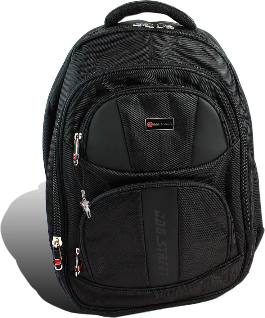 Borsa Street Zaino sintetico Uomini Donne Borsa sportiva Nero Zaino sportivo 46x30x20 D2OTJ652S