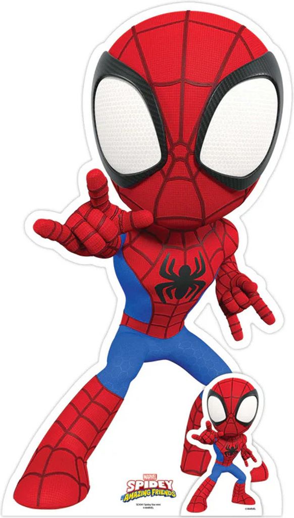 Pappfigur - Spidey und seine außergewöhnlichen Freunde - Spidey - Höhe 90 cm
