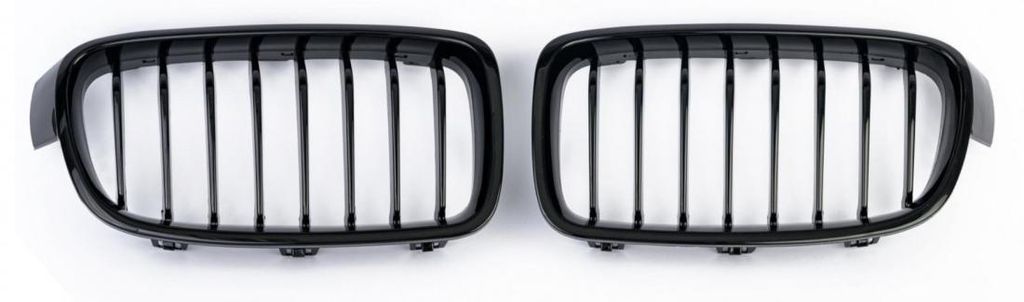 BMW-Nieren mit einzelnen Lamellen für BMW F30/F31 – Schwarz Hochglanzlack – M3 2012+