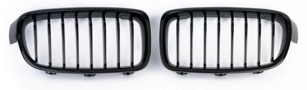 Calandre à Lamelles Individuelles Noir Brillant pour BMW F30 F31 Look M3