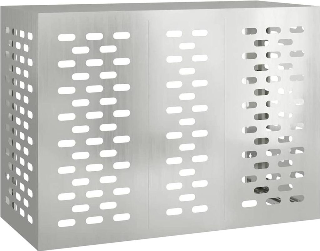 vidaXL Kryt klimatizace stříbrný 110 x 50 x 80 cm Obrázek produktu 