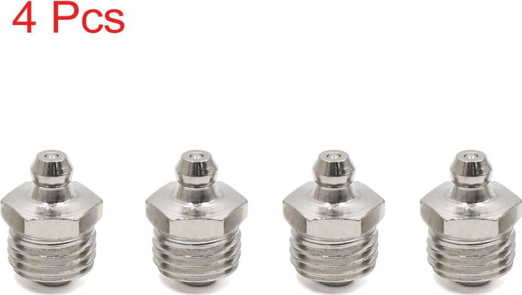 4pcs Graisseur Droit M14x1.5 Nickelé Raccord Graisseur Image du produit 