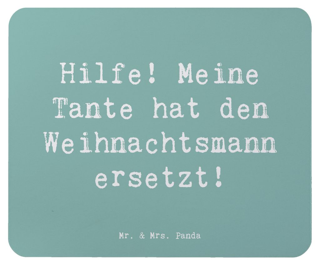 Mr. & Mrs. Panda Mauspad Spruch Tante Weihnachten - Meeresbrise - Geschenk, Neffe, Geschenke, Mousepad, gummi, pc, Nichte, Festtage, laptop, Mouse ...