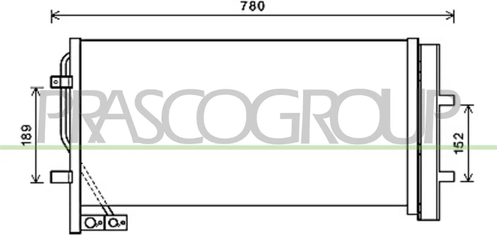 Radiateur moteur PRASCO AD830R002 pour VW Touareg et Audi Q7 4LB