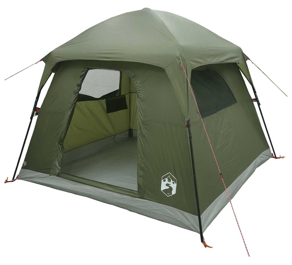 vidaXL Tente-abri Olive Vert, 244 x 213 x 183 cm, polyester Image du produit 