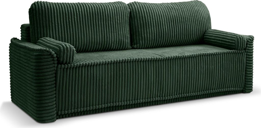 Grubs Schlafsofa 3 Sitzer rosa Grubs in rosa - gemütliches Design - B/H/T: 225x96x93 cm