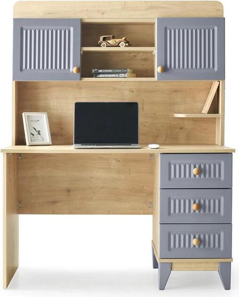 Schreibtisch Stauraum Regale Modernes Design Homeoffice Stilvolles Möbel