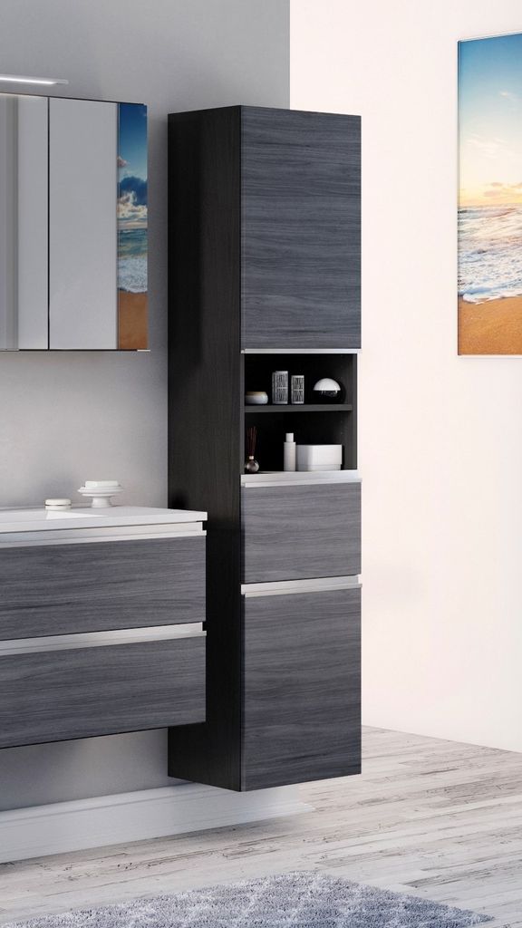 Seitenschrank Badschrank Hochschrank Badezimmer Schrank Produktbild 