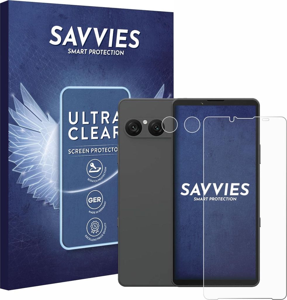18x Für Sony Xperia 10 VII (Display+Kamera) Schutzfolie Savvies Displayschutz Display Schutz Folie Klar Transparent